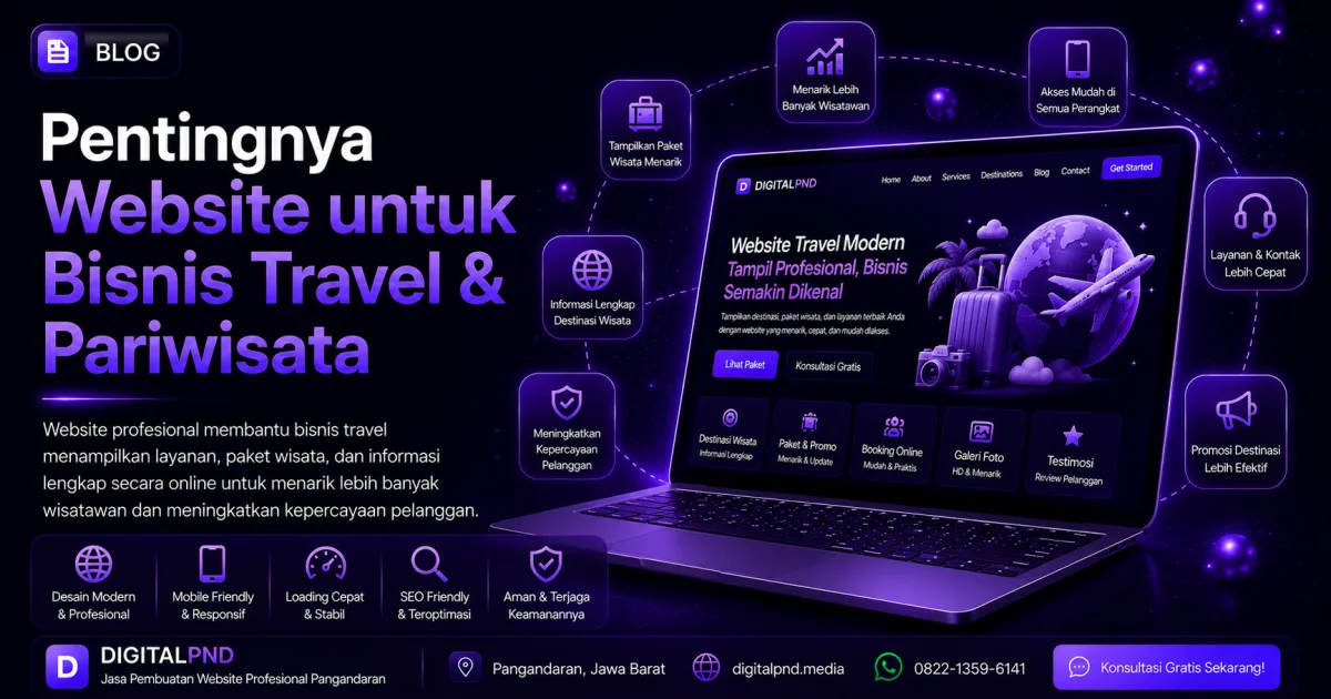 Pentingnya Website untuk Bisnis Travel & Pariwisata