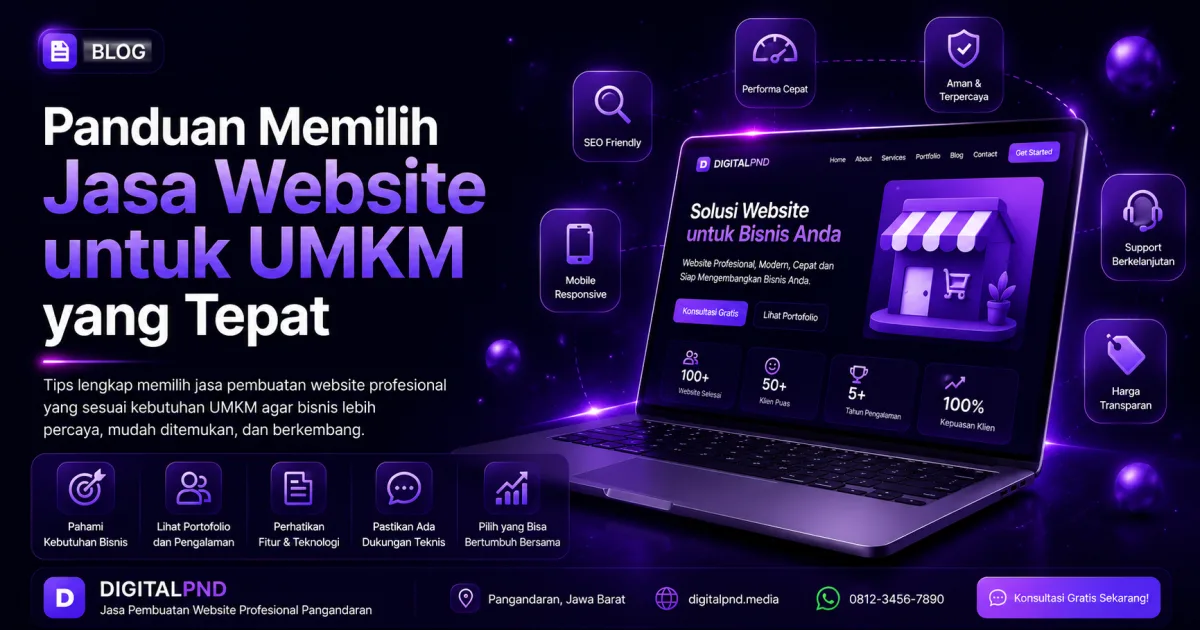 Panduan Memilih Jasa Website untuk UMKM yang Tepat